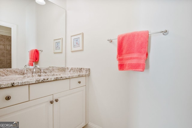 bathroom with vanity