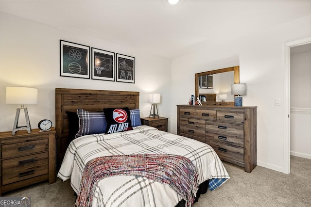 bedroom with carpet flooring