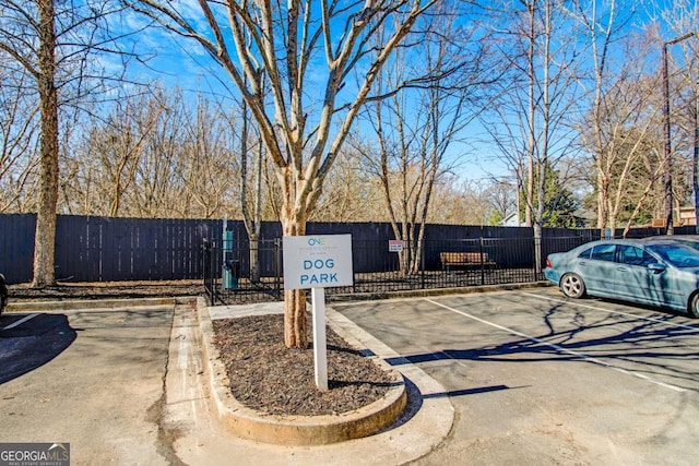 exterior space with curbs