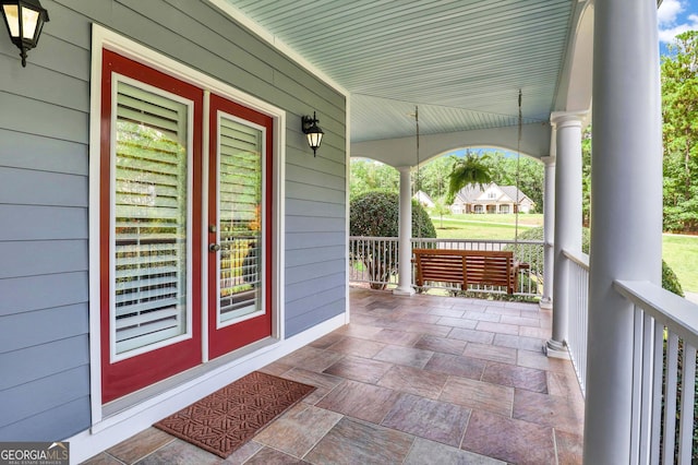 view of patio / terrace featuring a porch