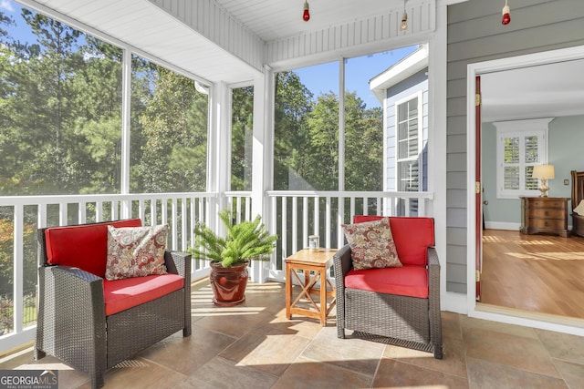 view of sunroom / solarium