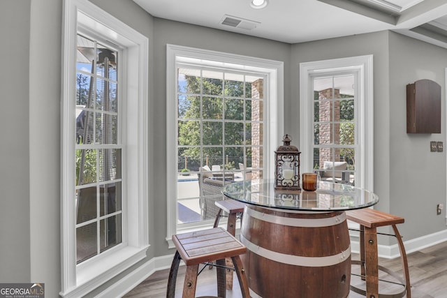 view of dining room