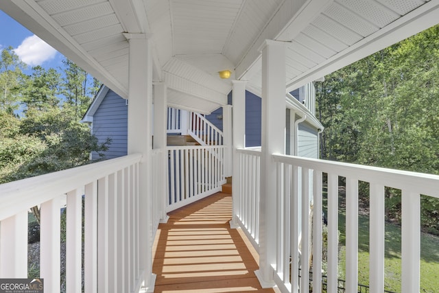 view of balcony