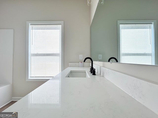 bathroom featuring vanity