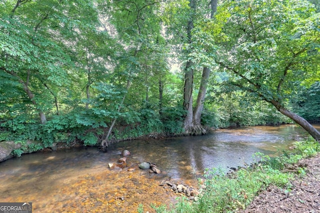 153 Falls Creek Dr, Hiawassee, GA 30546 - water view with a heavily wooded area