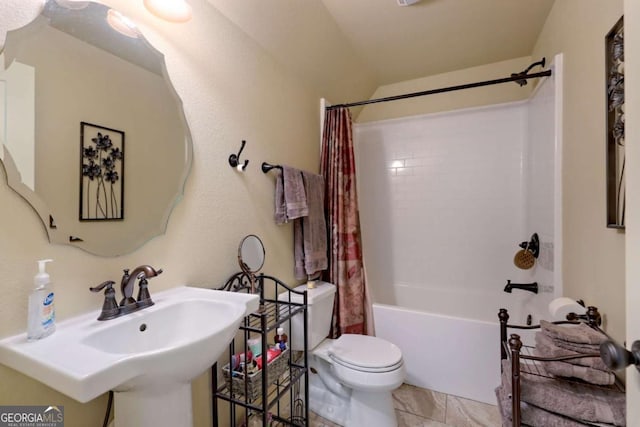 153 Falls Creek Dr, Hiawassee, GA 30546 - bathroom featuring toilet and shower / tub combo
