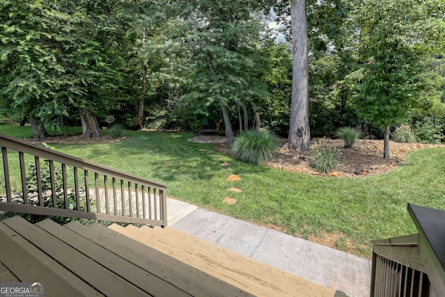 153 Falls Creek Dr, Hiawassee, GA 30546 - deck with a lawn