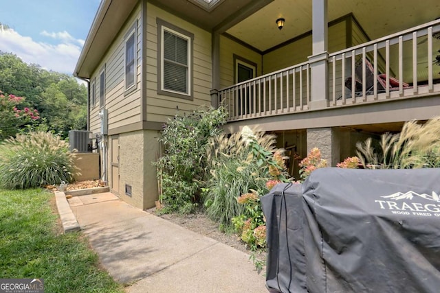 153 Falls Creek Dr, Hiawassee, GA 30546 - view of home's exterior with a cooling unit