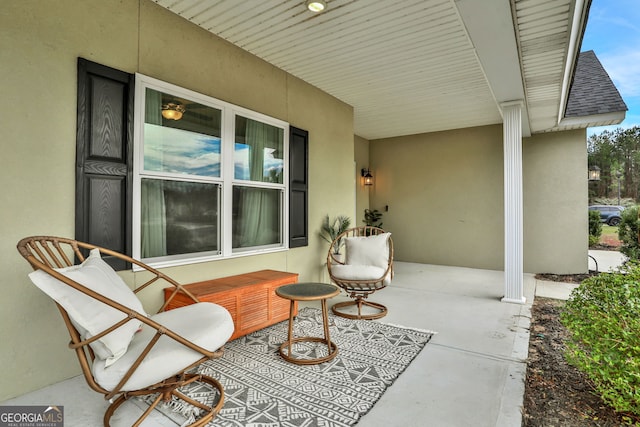 view of patio / terrace featuring a porch