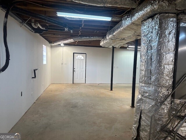 view of basement