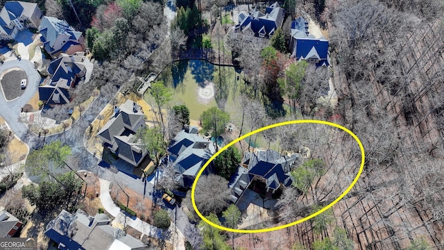 birds eye view of property featuring a residential view