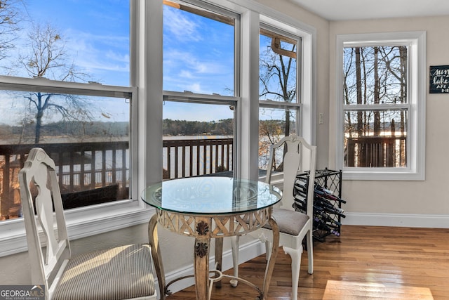 view of sunroom / solarium