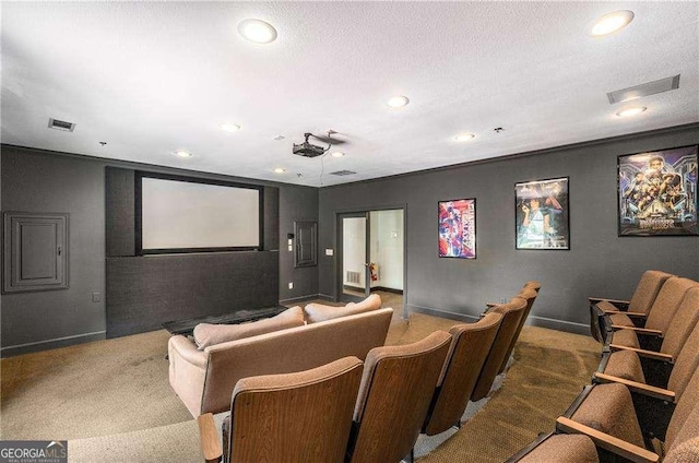 3777 Peachtree Rd NE Unit 911, Atlanta, GA 30319 - home theater with carpet floors, baseboards, and visible vents
