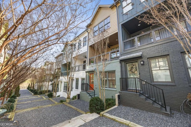 view of property with a residential view
