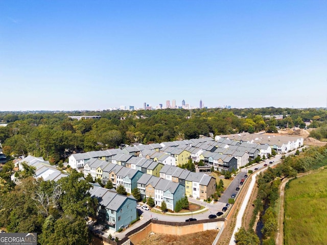 bird's eye view featuring a residential view
