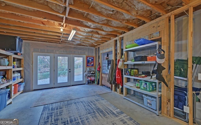 view of storage room