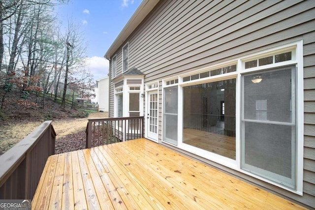 view of wooden terrace