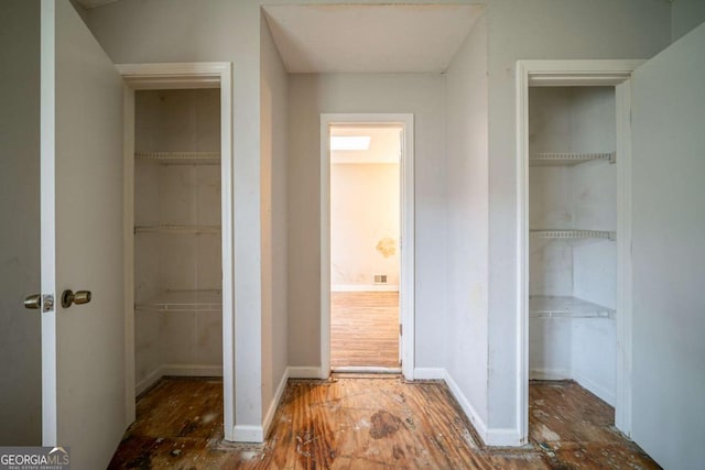 closet featuring visible vents