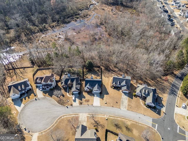 birds eye view of property featuring a residential view