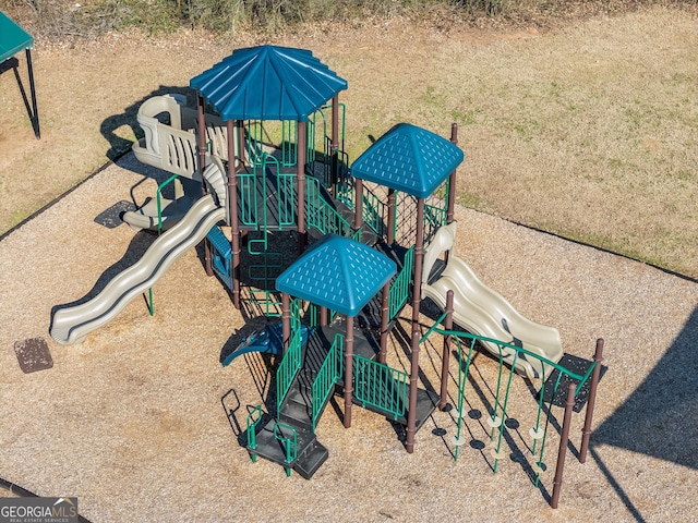 view of community jungle gym