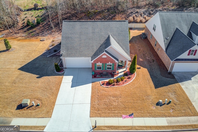 birds eye view of property