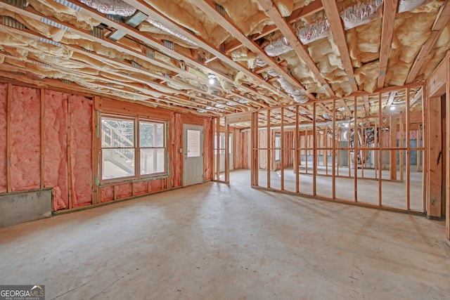 miscellaneous room featuring concrete flooring