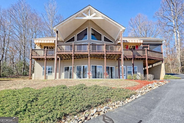1085 Chatuge Village Cir, Hayesville, NC 28904 - rear view of property featuring a deck
