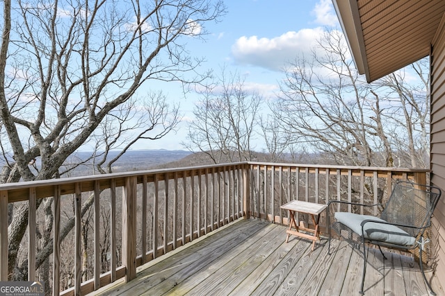 view of wooden terrace