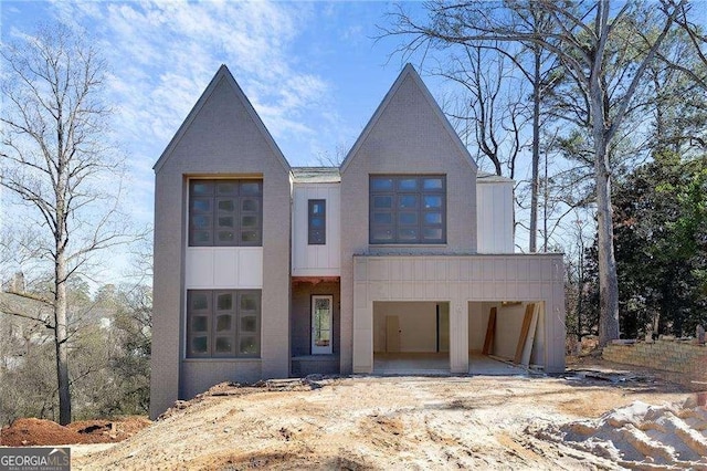 view of front of home with board and batten siding