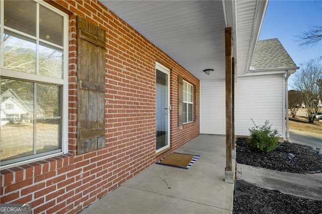 view of patio / terrace with a porch