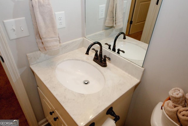 bathroom with vanity