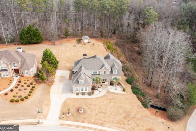 birds eye view of property