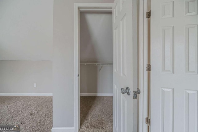 view of closet
