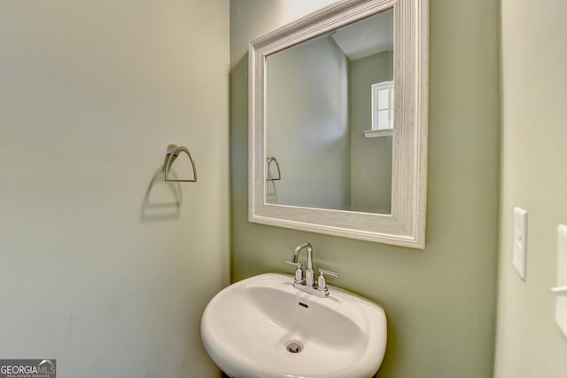 bathroom with a sink