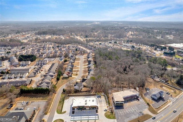 aerial view featuring a residential view