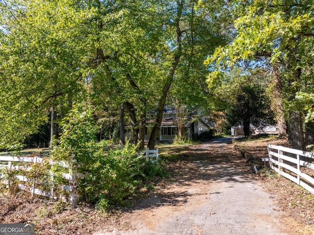 exterior space featuring fence