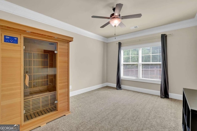 interior space with carpet floors and baseboards