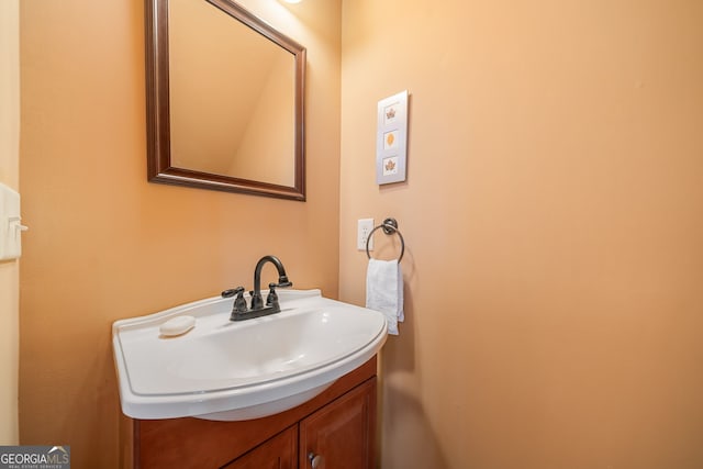 bathroom featuring vanity