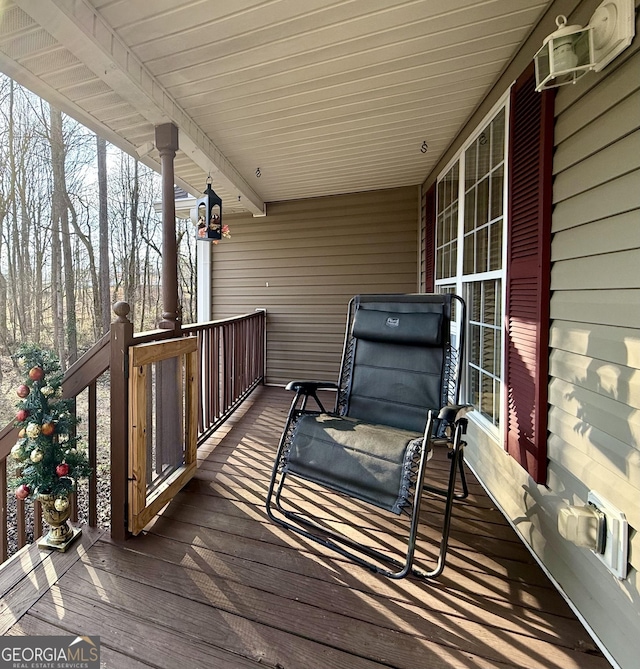 view of wooden terrace