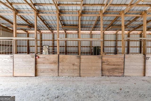 view of horse barn