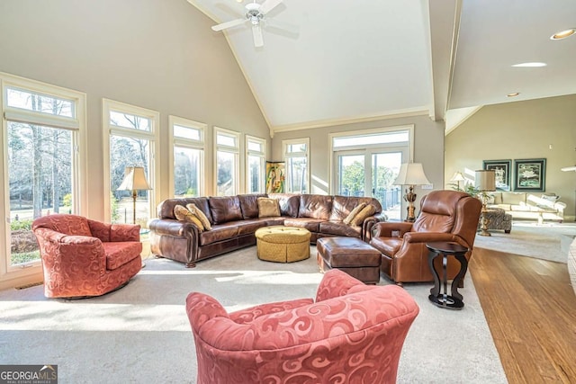 sunroom / solarium with vaulted ceiling