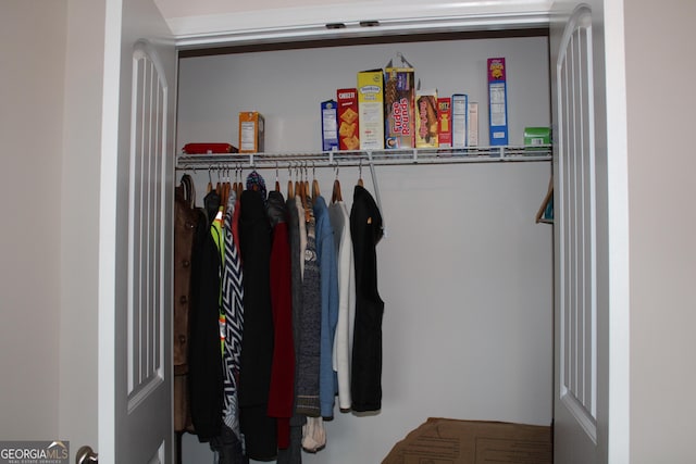 view of closet