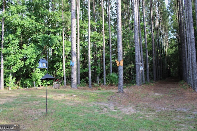 view of yard featuring a gazebo