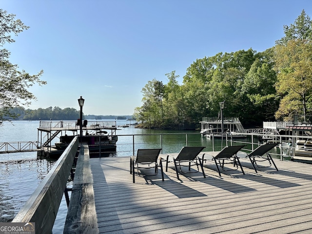 5390 Whiporwill Dr, Gainesville, GA 30504 - dock area with a water view