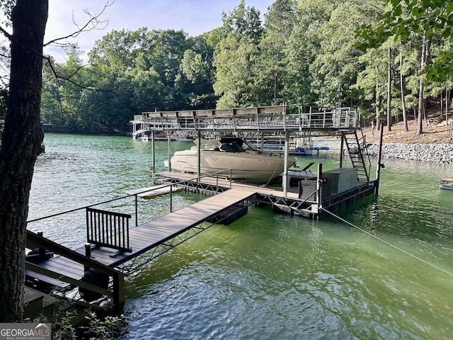 5390 Whiporwill Dr, Gainesville, GA 30504 - dock area featuring a water view and a view of trees