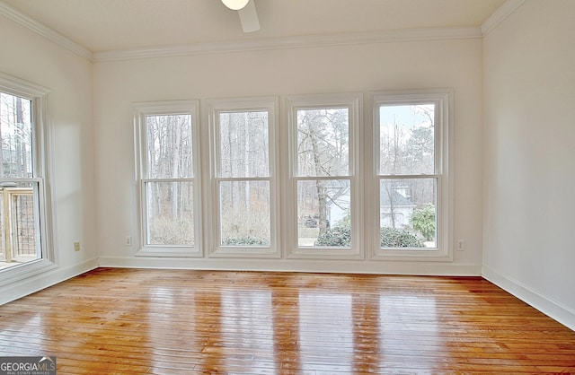 interior space featuring a ceiling fan