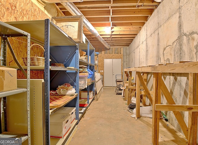 view of storage