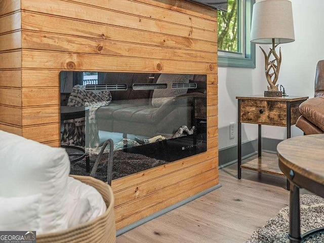 interior details featuring wood finished floors