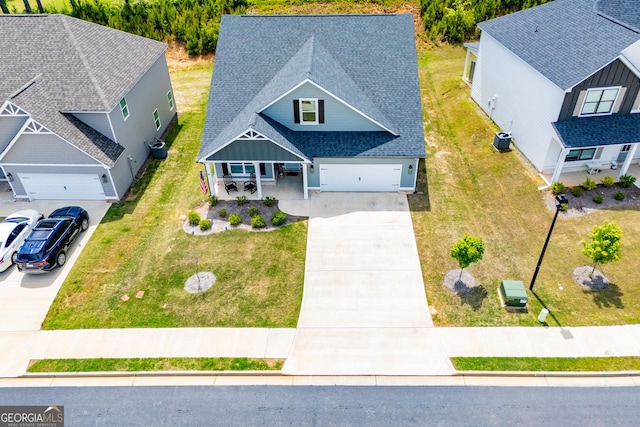 view from above of property