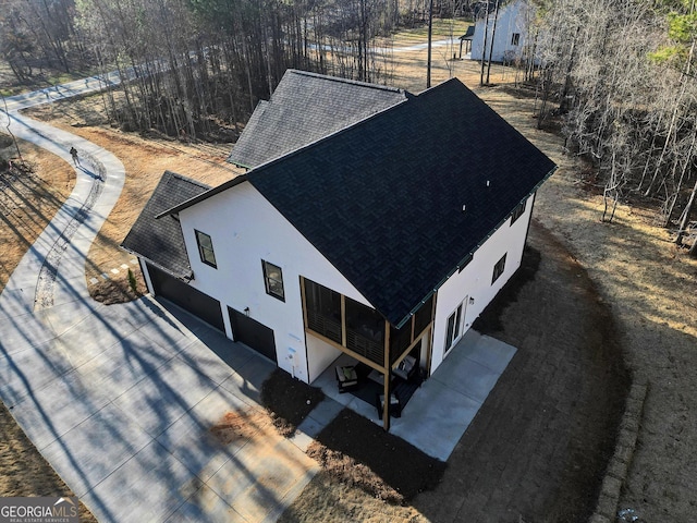 birds eye view of property